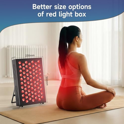 Red Light Therapy Box, 5in1 LED with 630-660-810-830-850, Metal Case, 3 Modes Red Light Panel with Soft Belt, 6 Timing Set - 9 Pulse Modes - 4-Level - Red Light Therapy Panel for Body - Image 4