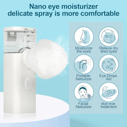 OTBK Portable Eye & Face Moisturizer, USB Rechargeable Nano Mist Spray - Image 2