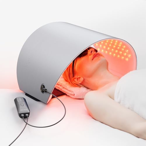 FDA Cleared Red Light Therapy for Face and Neck, 4 Modes LED Mask Light Therapy, Blue Infrared Red Light Therapy Mask for Wrinkles and Acne, PDT Photons Facial Skin Care Device by HOME