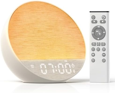 Sunrise Alarm Clock with Sound Machine, Bluetooth Speaker, Remote, Putty by Unknown