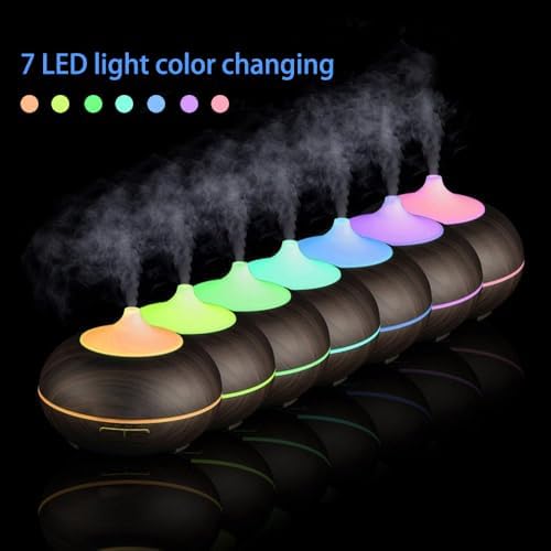 550ml Large Capacity Essential Oil Diffuser with 6 Essential Oil Set - Image 7