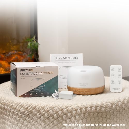 ASAKUKI Essential Oil Diffuser, 300ml Aromatherapy Oil Humidifier - Image 6