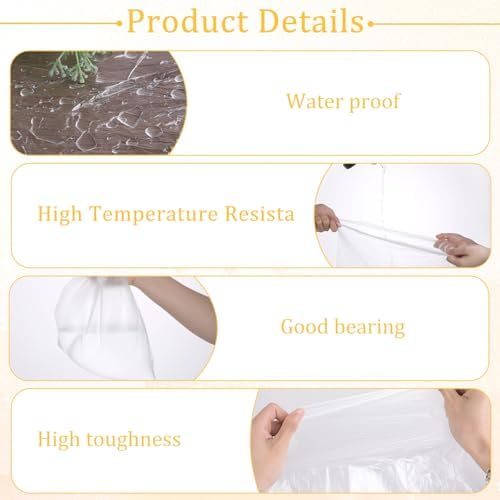 100 Pcs Disposable Foot Tub Liner, Disposable Pedicure Spa Liners Portable Plastic Pedicure Bowl Liners Thin Large Clear Foot Bath Basin Bags for Foot Pedicure Spa Beauty Salon Hotel Home Use - Image 3