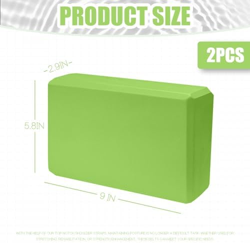 Septo 2 Pcs Yoga Blocks, 9x6x3 Inch Foam Blocks for Pilates - Image 2