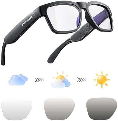 OhO Open Ear Smart Glasses, UV400 Z87.1 Lightweight Bluetooth Sunglasses by OhOsunshine