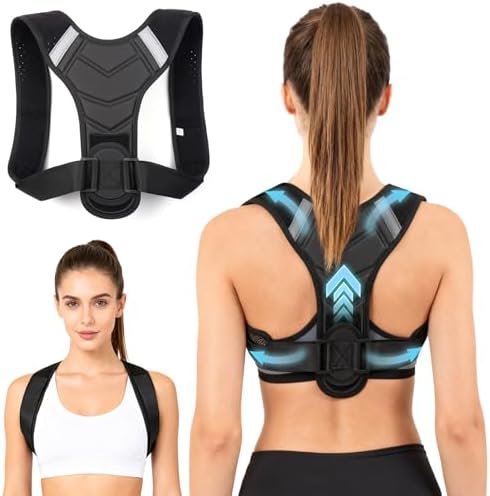 Posture Corrector for Men & Women, Adjustable Back Brace & Straightener for Office, Home & Daily Use, Relieve Back Pain, Prevent Hunching & Slouching, Comfortable & Breathable, L by Origintek