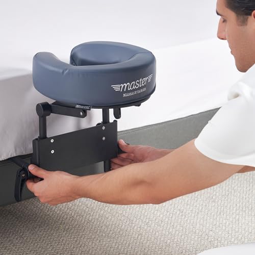 Master Massage Home Use Sleeping Mattress Top Massage Kit-Adjustable Headrest Face Pillow Cradle & Face Cushion Support Bracket, Head Rest Support- Eye Surgery Recovery -Royal Blue - Image 4