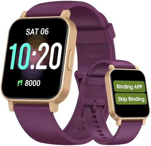 Smart Watch, Fitness Tracker with Heart Rate, Blood Oxygen, Sleep Tracker by TYKOIT
