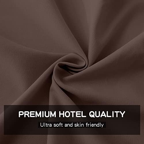 FreshCulture Twin XL Flat Sheet - Hotel Quality Twin XL Flat Sheet Only - Brushed Microfiber Top Sheet - Ultra Soft & Breathable - Wrinkle-Free - Easy Care - Single Flat Sheet (Twin XL, Brown) - Image 3