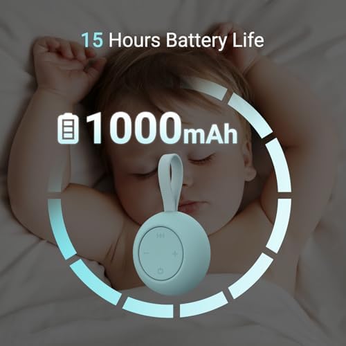 White Noise Machine - Sleep Sound Machine for Baby and Kids,12 Soothing Sounds, 15 Hours of Ultralong Battery Life,Noise Canceling for Break & Sleeping, Sound Therapy for Home, Travel.Slate - Image 3