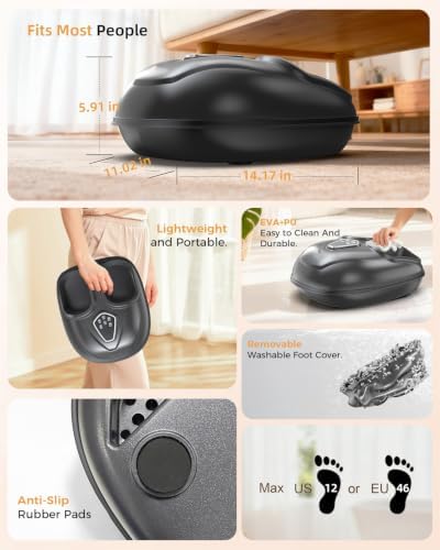 Shiatsu Foot Massager for Neuropathy with Heat and Remote Control - Image 5