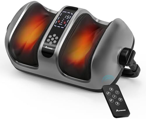 2026 Upgraded Foot Massager with Heat - Shiatsu Deep Kneading Machine for Plantar Fasciitis, Neuropathy & Circulation - 5 Intensities, 4 Modes - Ideal Gifts for Women & Men by Vera+Viva