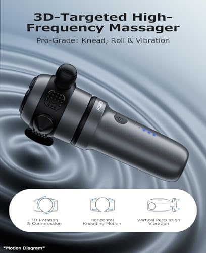 HYAKO R1 Mini Therapy Massager - Travel Deep Tissue Vibration Massage Gun - Image 6