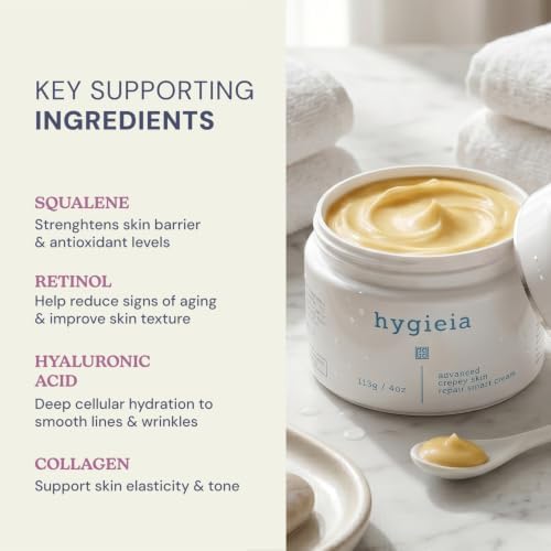 Hygieia + Advanced Crepey Skin Repair Cream for Arms, Neck & Body, 4 oz - Image 4