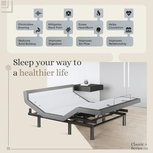Sven & Son Harmony Adjustable Bed Base, Head and Foot Lift, Massage, Under-Bed Lights, USB, Memory, Zero Gravity Smart Frame - Full - Image 3