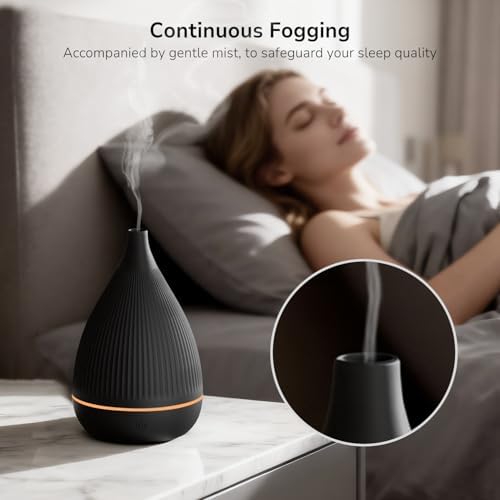 Ultrasonic Essential Oil Diffuser, Home Fragrance Aroma Diffuser with Auto Shut-Off, Color Change Night Light & Ultra-Quiet Operation, BPA-Free Portable Aromatherapy Humidifier for Home (Black) - Image 4