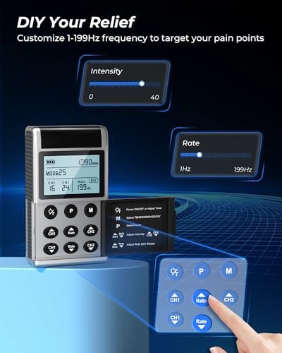 KingPavonini TENS Unit Muscle Stimulator, Rate DIY 1-199Hz, Model B2501 - Image 3