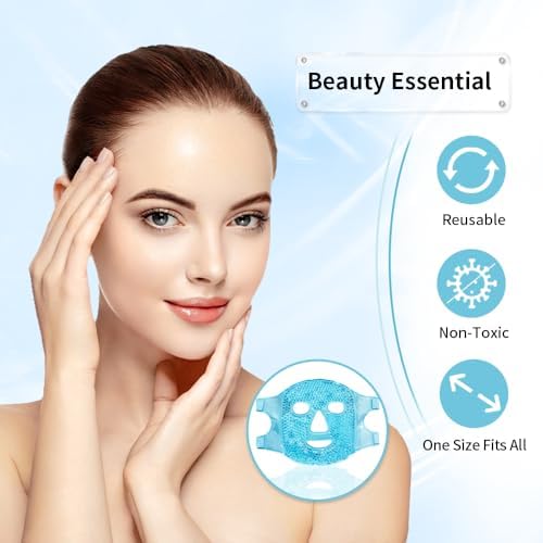 Cold Face Eye Masks Ice Face Mask Hot Cold Compress - Image 6