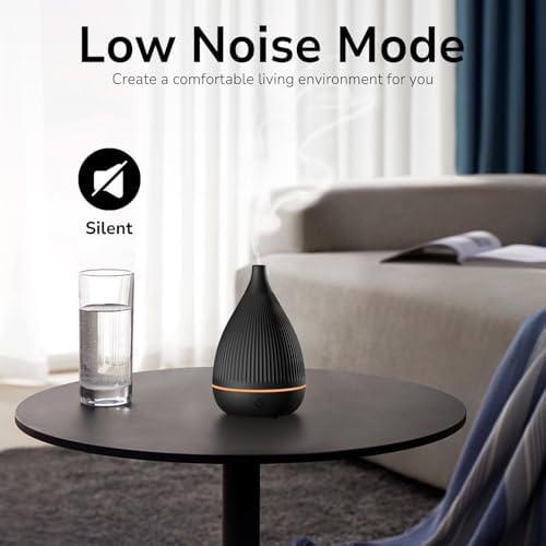 Ultrasonic Essential Oil Diffuser, Home Fragrance Aroma Diffuser with Auto Shut-Off, Color Change Night Light & Ultra-Quiet Operation, BPA-Free Portable Aromatherapy Humidifier for Home (Black) - Image 5