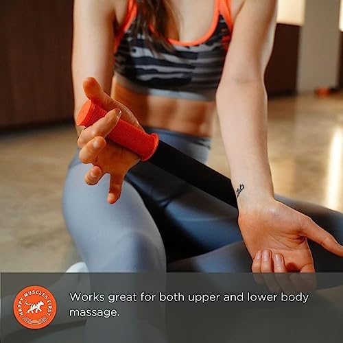 Tiger Tail 18in Massage Stick Portable Roller, Handheld, Deep Tissue Foam Roller, Body Massage and Myofascial Release Tool for Legs, Neck, Calves, Thighs, Shins & Back, The Original 18, Made in USA - Image 3