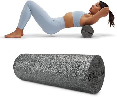 Gaiam Restore Foam Roller, Muscle Recovery, 18" (Grey) by Unknown