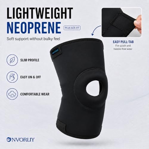 Nvorliy Plus Size Knee Sleeve for Large Legs, Fit Women and Men (5XL) - Image 3