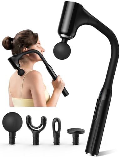 FVZ Massage Gun for Deep Tissue Back Massage with Extended Handle, Black by FVZ