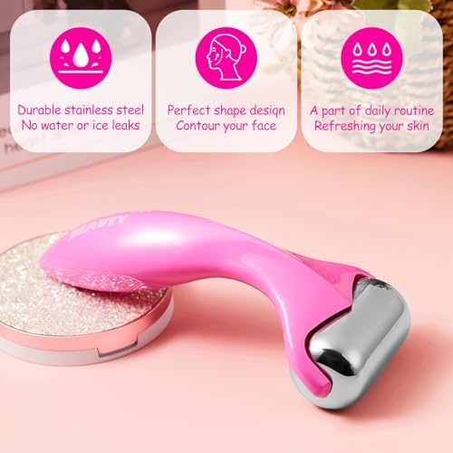 360° Rotating Ice Roller for Face,Cooling Face Rollers for Women - Image 2