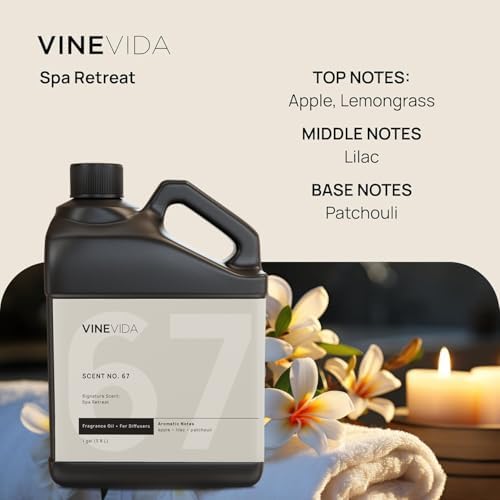 VINEVIDA [128 Oz] Spa Retreat Fragrance Oil for Cold Air Diffusers - Essential Oils for Diffuser Oil Refill & Air Freshener Room Spray - Image 3