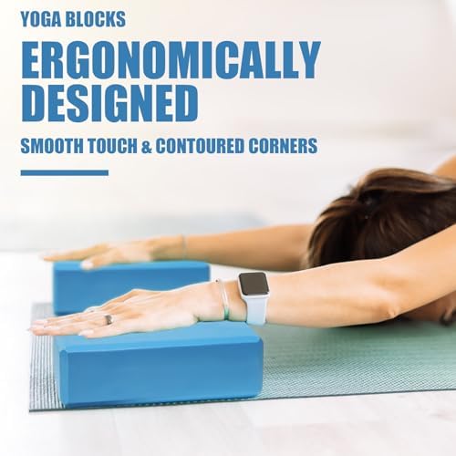 Septo 2 Pcs Yoga Blocks, 9x6x3 Inch Foam Blocks for Pilates - Image 4