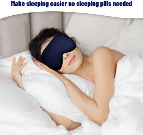 Silk Sleep Mask, Blackout Eye Mask for Sleeping with Adjustable Strap - Image 6