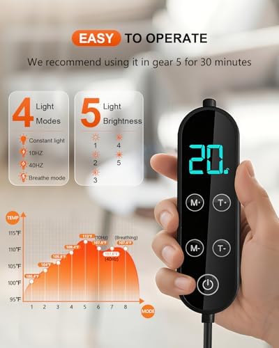 Red Light Therapy for Body, Infrared Red Light Therapy Pad with 660nm Redlight & 850nm Infrared Light Therapy Belt for Back Neck Shoulder - Image 6