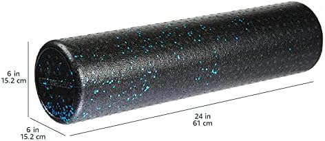 Amazon Basics High Density Foam Roller for Exercise and Recovery, 24 Inches, Blue Speckled - Image 5