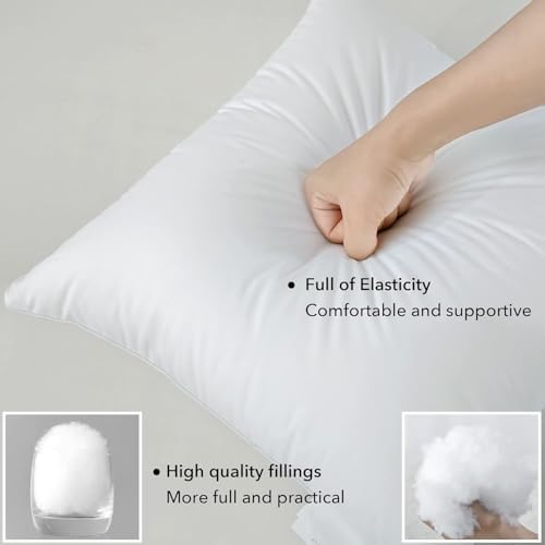 FAVRIQ 14 x 36 Inch Pillow Inserts - Premium Square Interior Sofa Throw Pillow with 100% Cotton Cover - Decorative Pillow Insert - Pack of 1 - Image 2