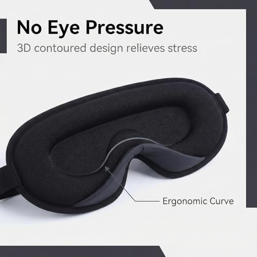 1/2 Pack Sleep Masks Women Men Soft Eye Mask for Sleeping - Image 3