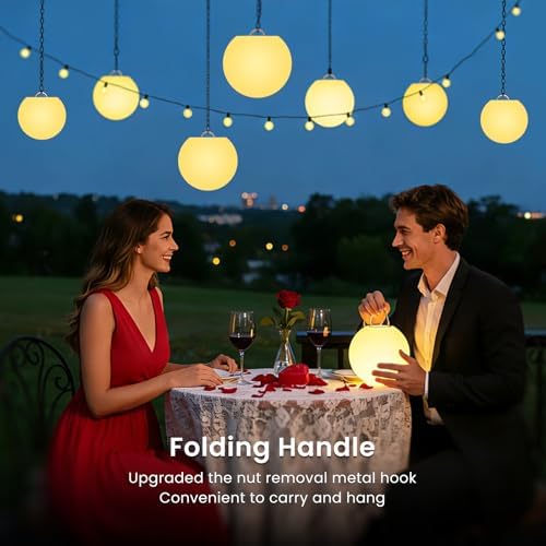 LOFTEK Floating Pool Lights, 6-inch Rechargeable LED Ball Light, Hangable - Image 4