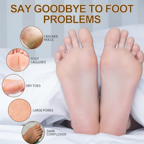Pedicure Kit Foot Soak Set: Bubble Salt, Sugar Scrub, Massage Mask, Massage Lotion in a Box, 4 Step Foot Spa Kit for Dry Feet,Tired Feet（3 Set Golden petals) - Image 2