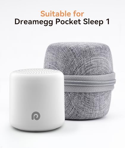 Dreamegg Portable White Noise Machine with Travel Case - Egg-Sized Sound Machine for Baby & Adult Sleep, 16 Soothing Sounds, 1000mAh Battery, Timer, Sound Machine for Baby Adults Home Gift, White - Image 3