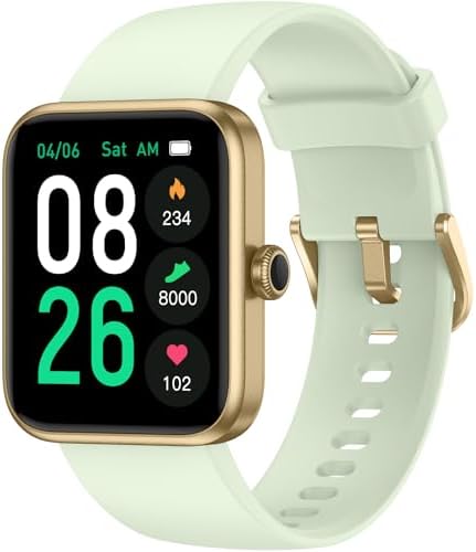 Smart Watch, Fitness Tracker with Heart Rate, Blood Oxygen, Sleep Tracker by TYKOIT