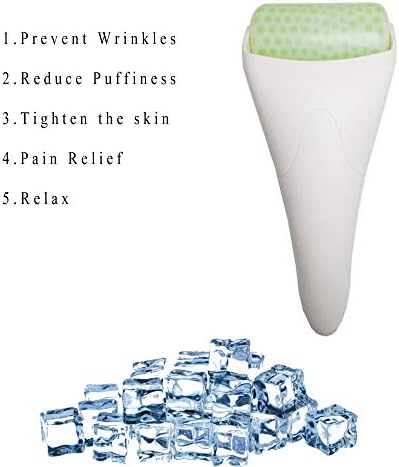 3 in 1 Ficial Face Ice Jade Roller and Gua Sha Tool, Natural Real Jade Anti-Wrinkle Face Eye Neck Massager Tool, Reduce Wrinkles, Puffiness, Migraine, Redness, Pain and Injury - Image 2