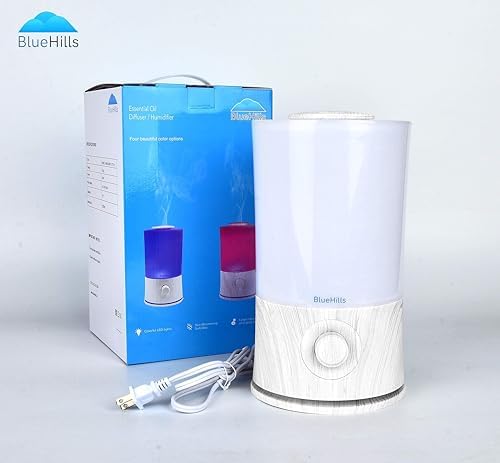BlueHills Premium 2000 ML XL Essential Oil Diffuser Large White Wood Grain - Image 6