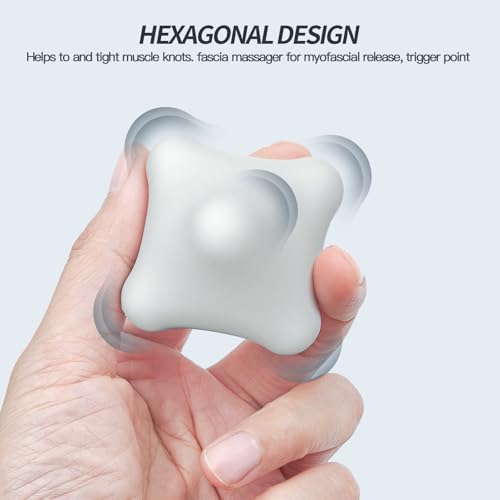 AWINNER 6-Point Trigger Point Massager Palm-Sized (2.2"), Ergonomic Grip Tool for Instant, Deep Tissue Pain Relief - Ultra-Portable Knob for Neck, Back, Shoulder & Foot - Image 3