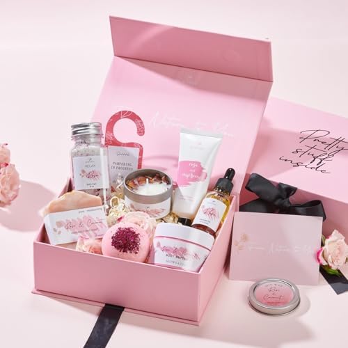Mother's Day Gift for Mom Spa Gifts Bath Baskets Relaxing Spa Self Care Gift for Women Her Sister Wife Bridal Shower Gifts Box Home Bath Care Package Thank You Birthday for Women Friendship Ideas - Image 2