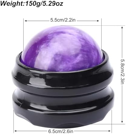 WOVTE Massage Ball, Lacrosse Balls, Self Massage Tool for Sore Muscles, Shoulders, Neck, Back, Foot, Body, Deep Tissue, Trigger Point, Muscle Knots, Yoga and Myofascial Release (Purple) - Image 2