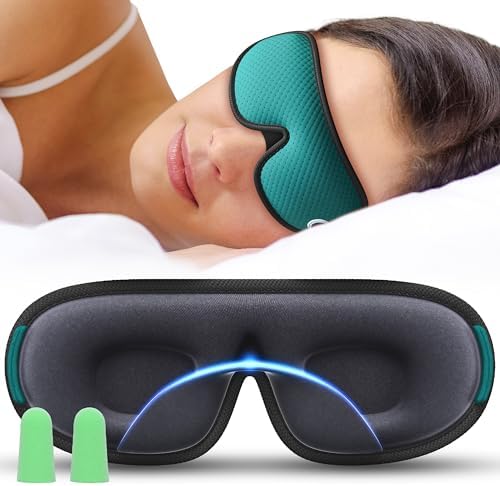 Medi Grade Sleep Mask Cotton Eye Mask with 3D Memory Foam for Sleeping by MediGrade