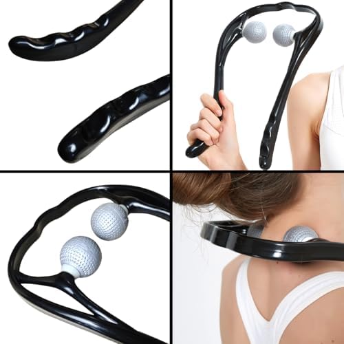 Neck Massager for Pain Relief Deep Tissue Self Trigger Point Shiatsu Shoulder & Back Massager for Neck, Shoulders, Legs, Home/Office Use - Image 4