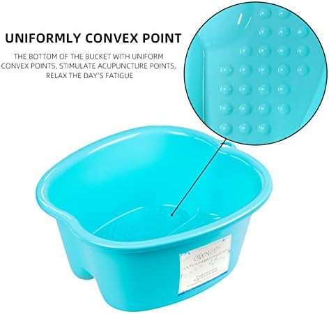 Ownest Extra Large Foot Bath Basin, Health Foot Soaking Bath Basin for Soaking Feet & Peducure, Home SPA Massager Tub, SPA Tool for Women and Men, Blue, 1 Count - Image 3