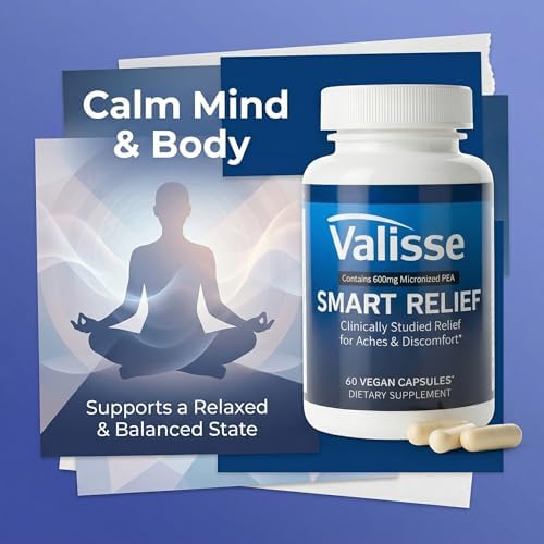 Valisse Smart Relief Pea 600mg - Multi-Pathway Support Formula, Immune Balance, Calm Mind & Body, Joint Comfort & Mobility Support - 60 Capsules - Image 6