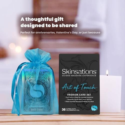 Skinsations - Art of Touch Guided Massage Card Set for Couples - 36 Prompt Cards for Relaxation and Shared Experience - Gift-Ready Addition to Massage Oil Rituals - Image 6