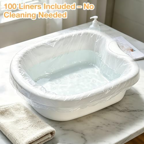 veicomtech Professional Ionic Foot Bath Tub Basin for All Detox Foot Bath Machines Heavy Duty Tub with 100 Liners - Image 7